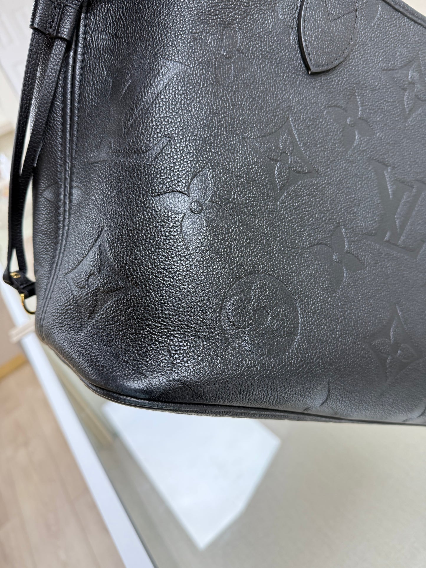 Louis Vuitton Empreinte Monogram Giant Neverfull MM Black