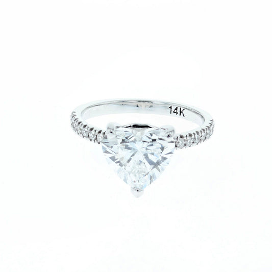 2.55 Ct Heart Lab Diamond Engagement Ring