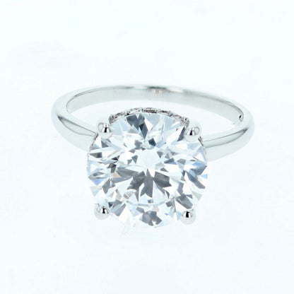 5.5ct Lab Grown Diamond Ring 14k White Gold