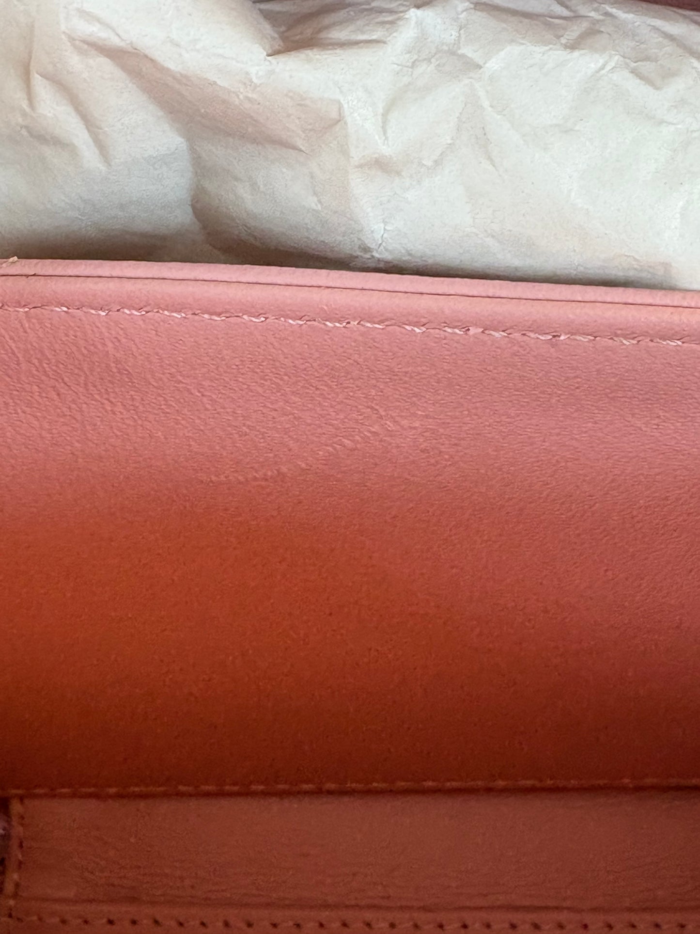 CHANEL Caviar CC Vanity Case Bag Calfskin Quilted Small Filigree Pink White