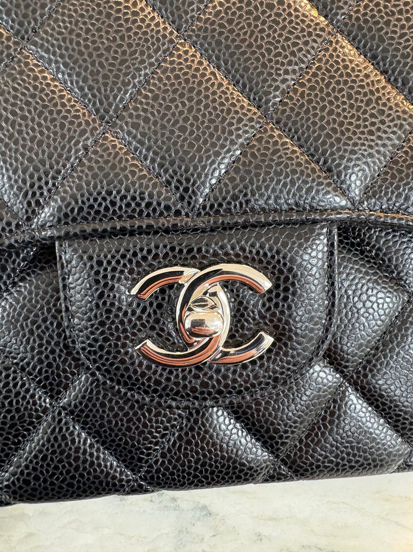 CHANEL Classic Jumbo Double Flap Caviar