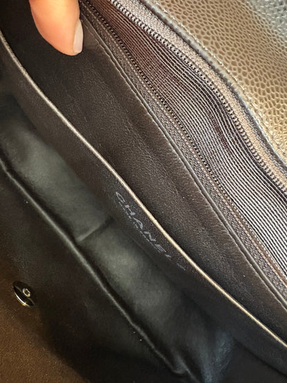CHANEL Brown Jumbo Single Classic Flap