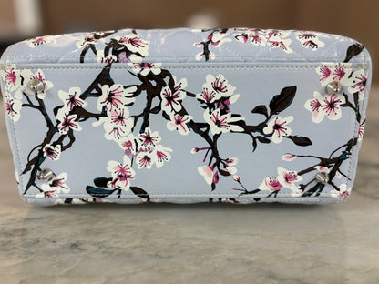 CHRISTIAN DIOR Lady Dior Bag Cannage Quilt Floral Printed Lambskin Medium