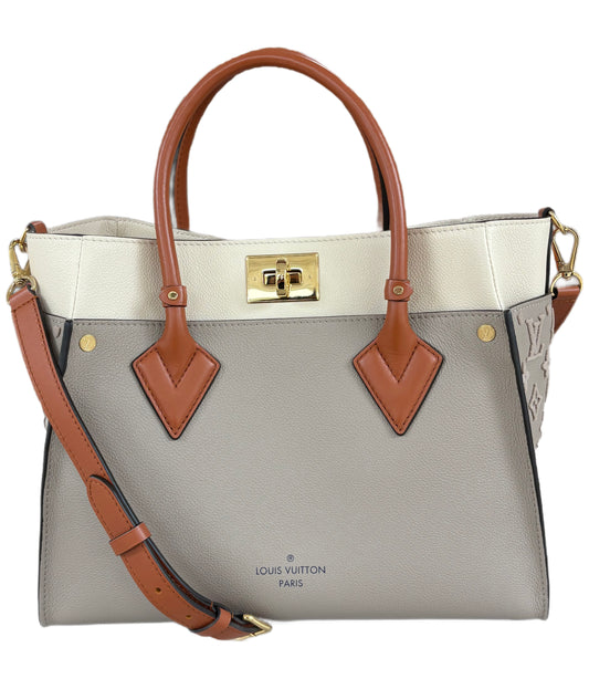 LOUIS VUITTON Calfskin Monogram Tufting On My Side Galet