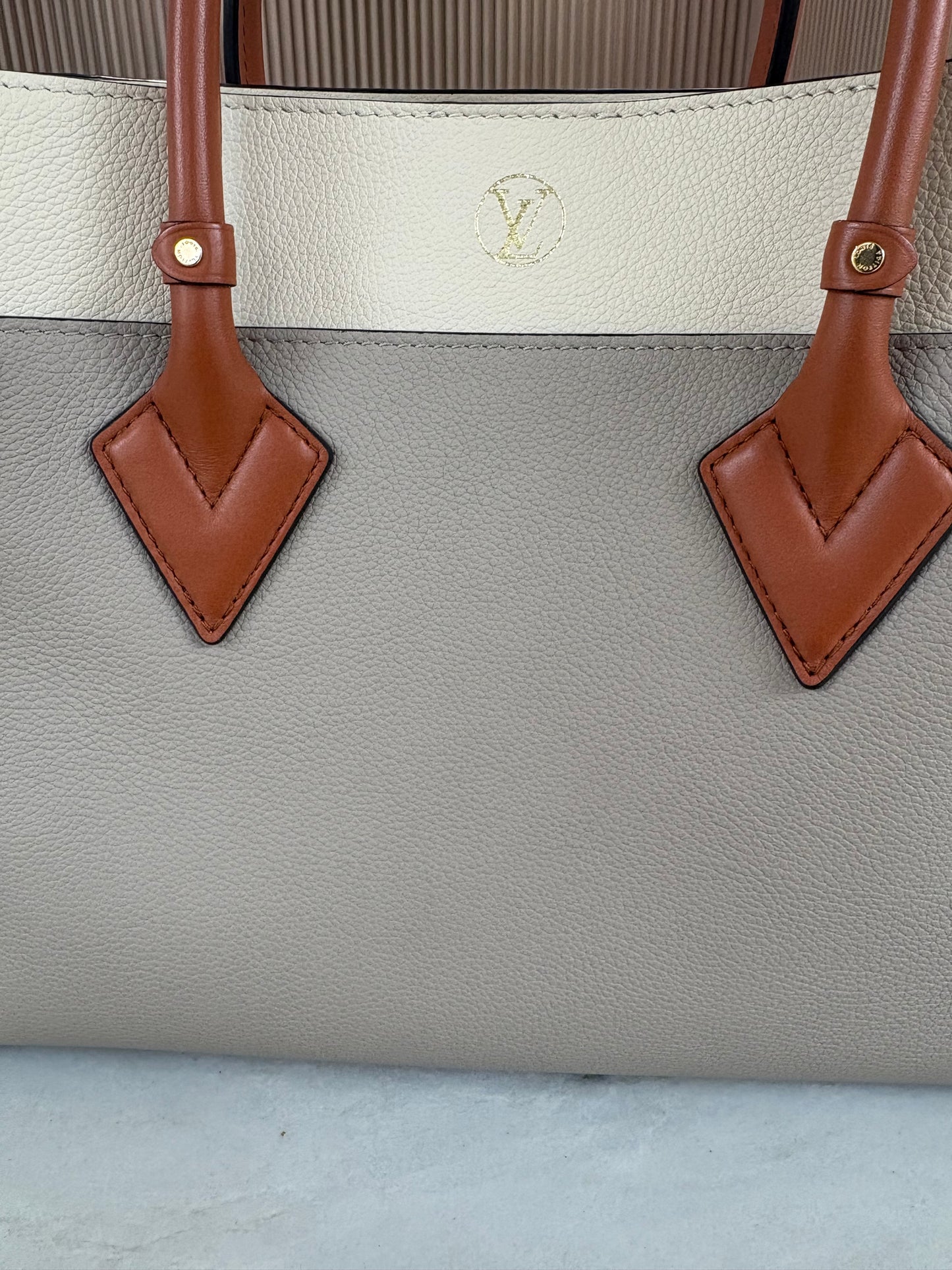 LOUIS VUITTON Calfskin Monogram Tufting On My Side Galet