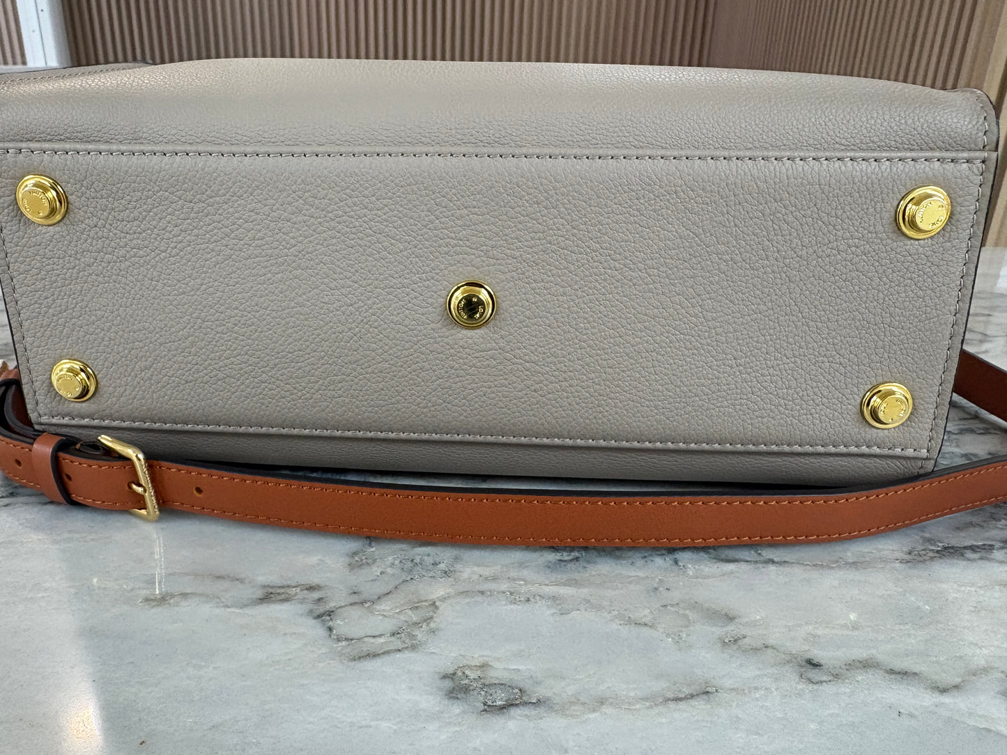 LOUIS VUITTON Calfskin Monogram Tufting On My Side Galet