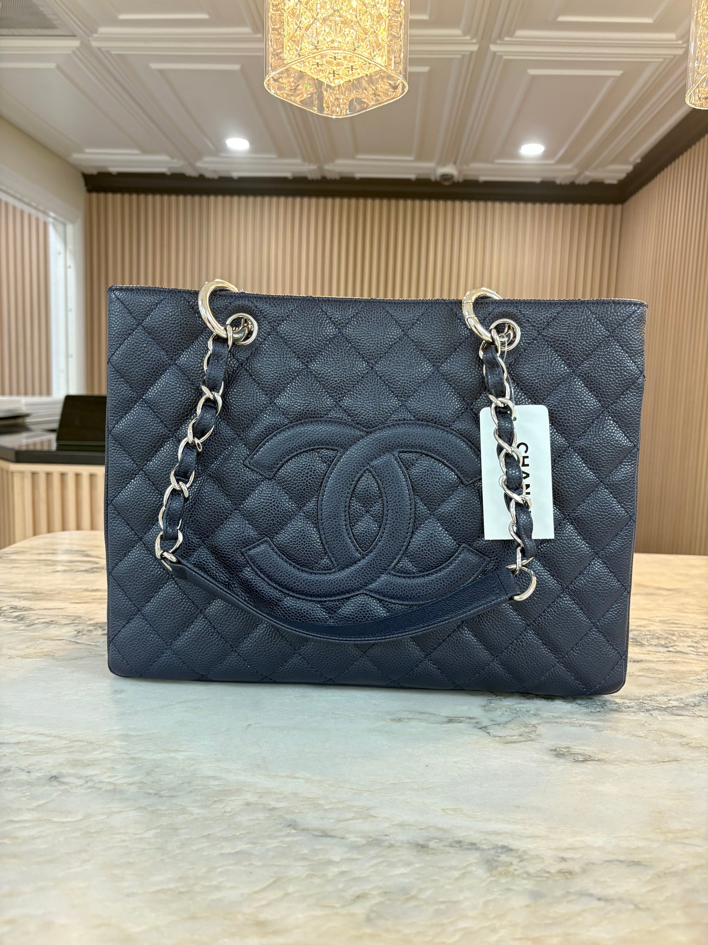 Chanel GST Tote Navy Caviar