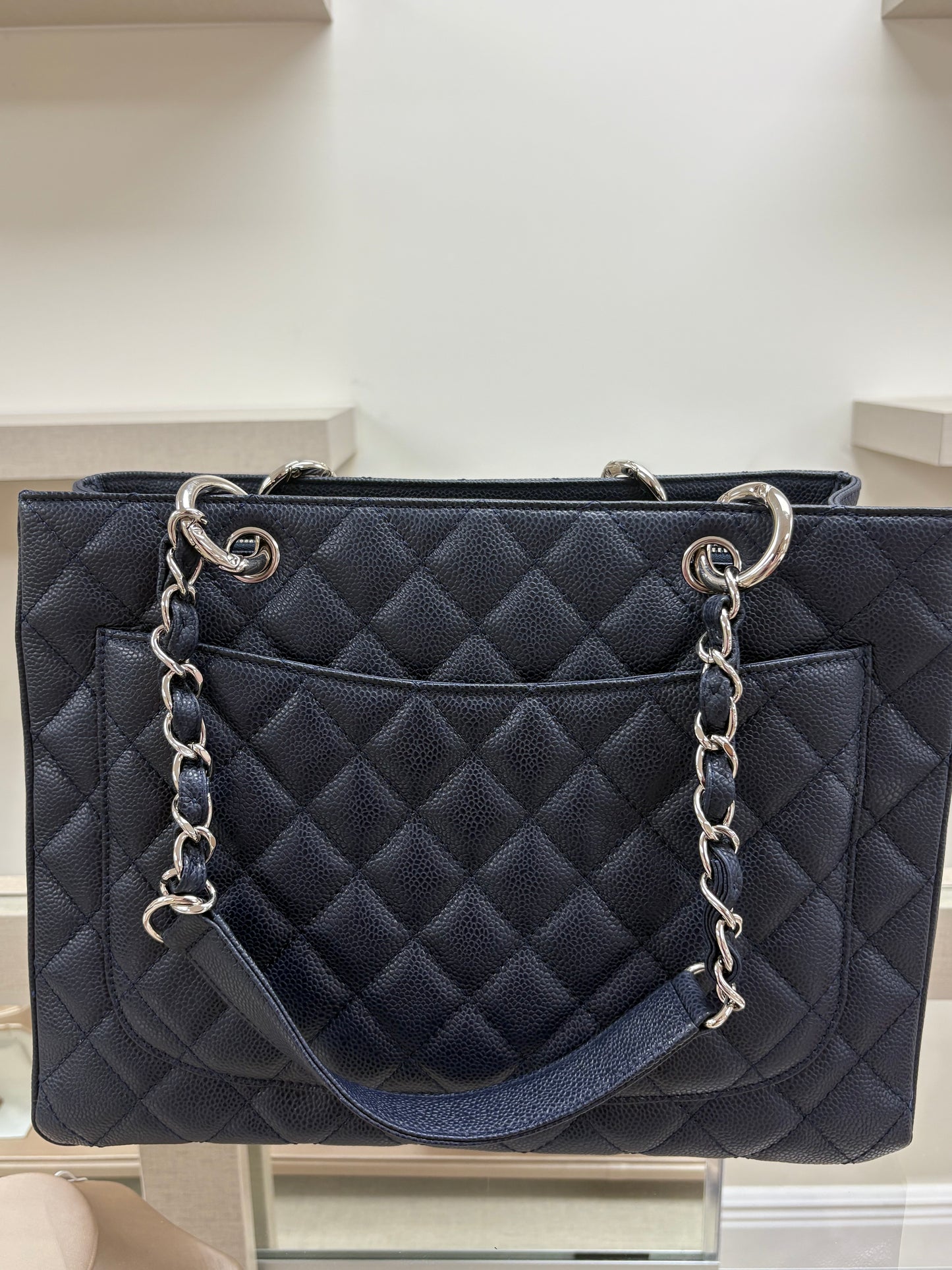 Chanel GST Tote Navy Caviar