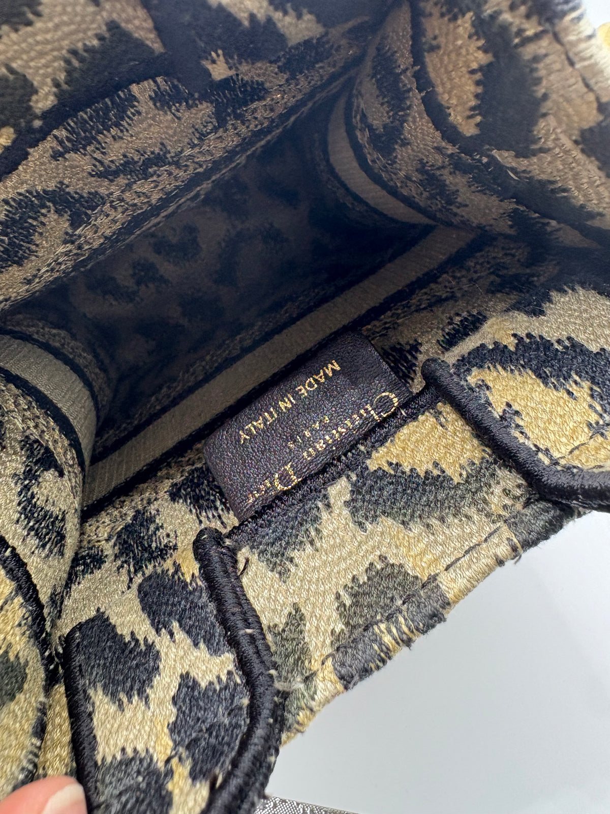 Dior mini book tote