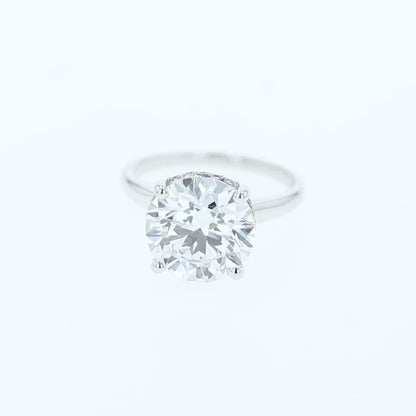 5.5ct Lab Grown Diamond Ring 14k White Gold