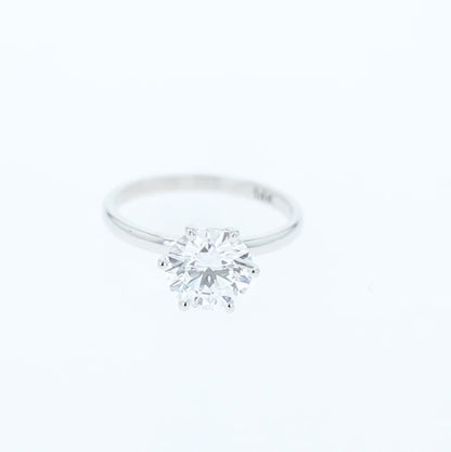 2.04ct Lab Grown Diamond Engagement Ring 14k White Gold